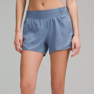 NWT Lululemon Hotty Hot 4" Blue Shorts Size 6